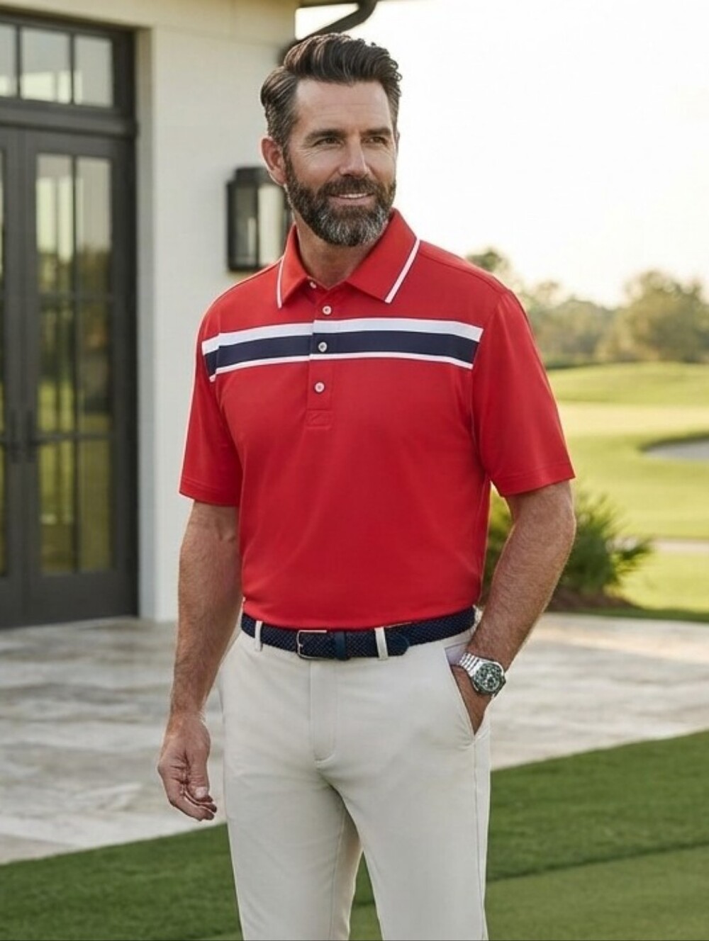 FootJoy XL Performance Wear Activewear Tennis Prep Pickleball Stripe Golf Polo